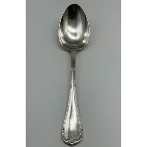 Vintage Christofle Rubans Silverplate European Place Oval Soup Spoon 8 1/8"